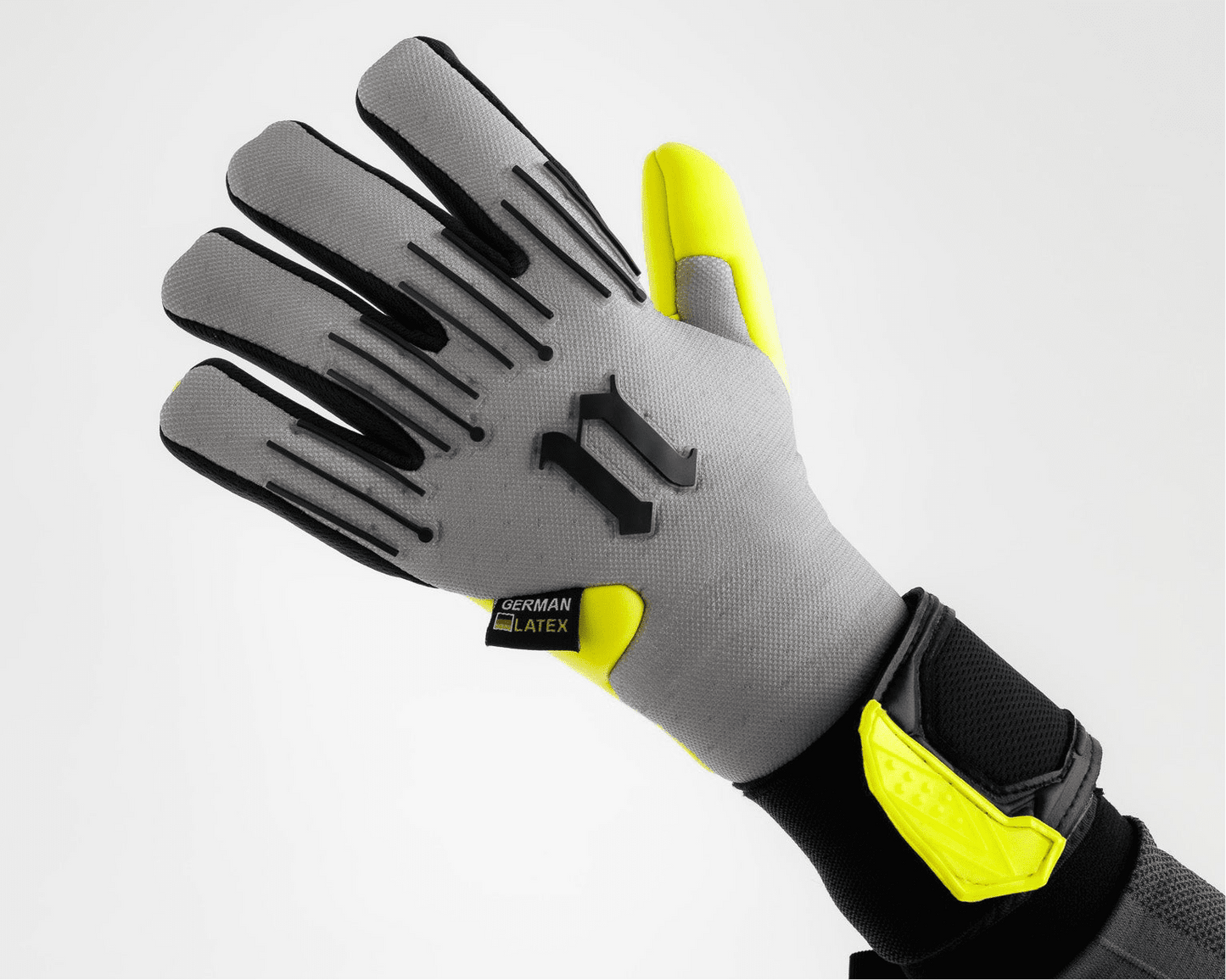 Grey Bolt Elite goalkeeper gloves