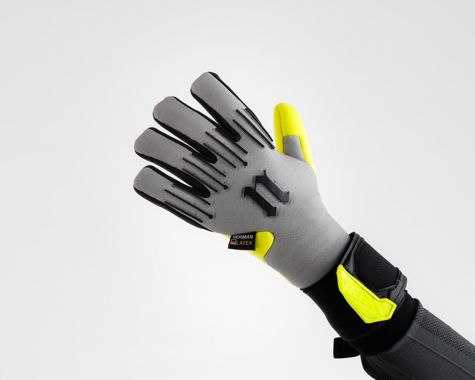 Grey Bolt Elite goalkeeper gloves